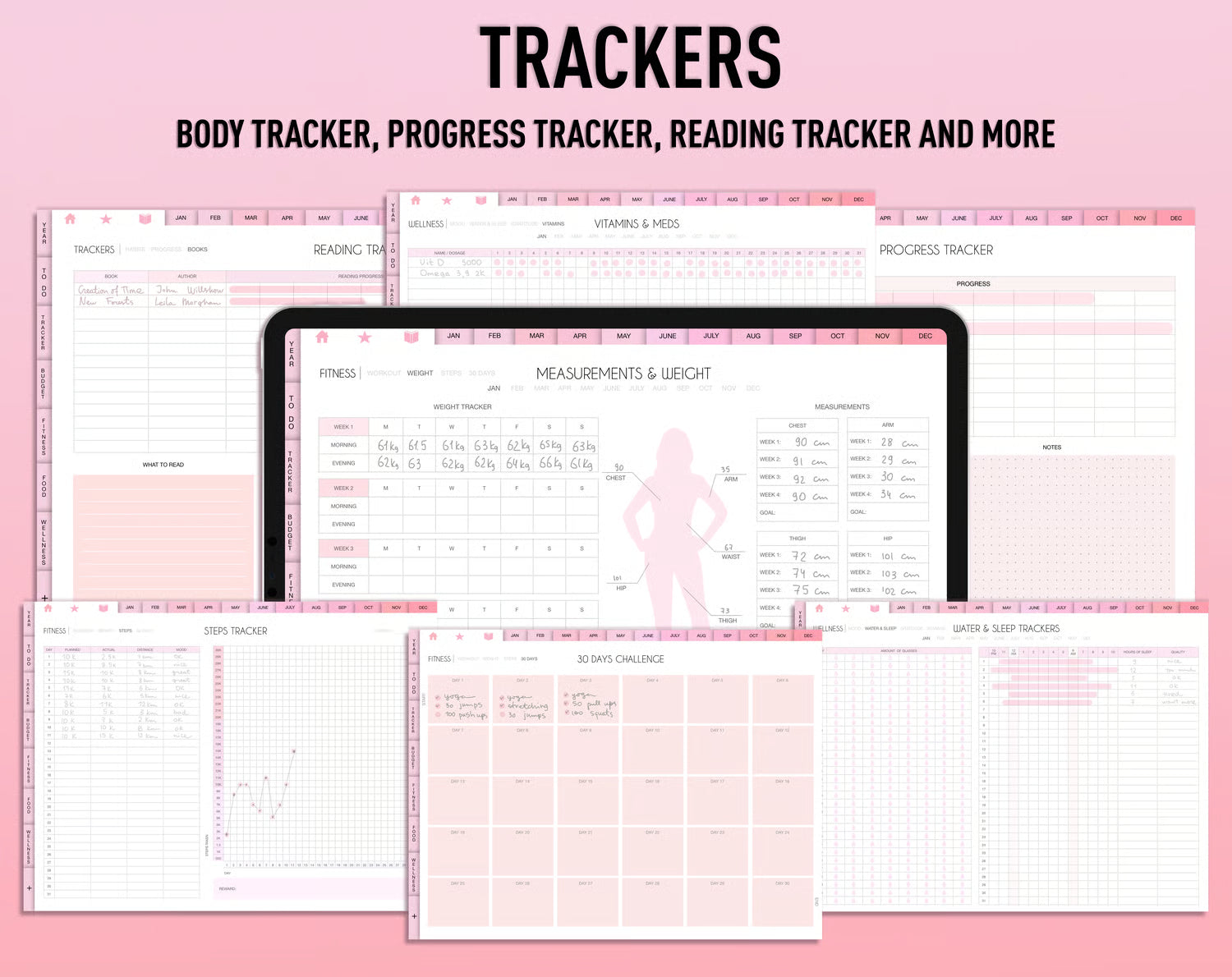 PLR Menstrual Cycle Planner Horizontal